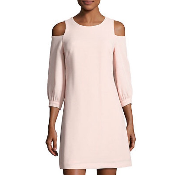Eliza J Dresses & Skirts - (NWT) #ElizaJ Blush Pink Cold Shoulder Dress